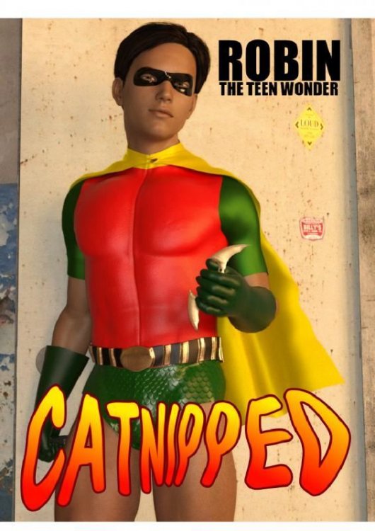 [AIcomics] Ebonart – Gay Robin the teen wonder – Catnipped